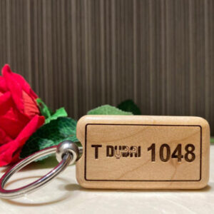 Personalized Number Plate Keychain
